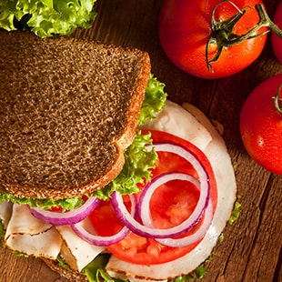 Sandwich with whole wheat Bread